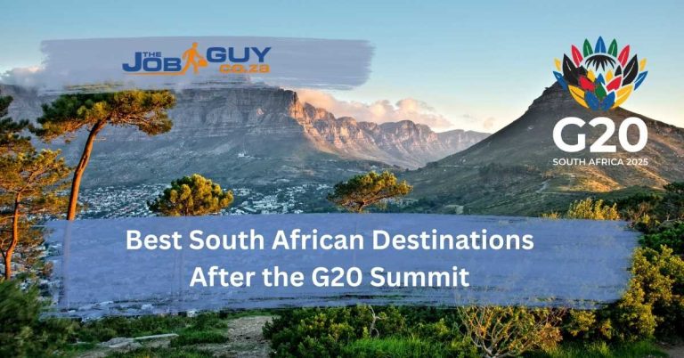 cenic view of Cape Town with Table Mountain and coastline beneath clear skies