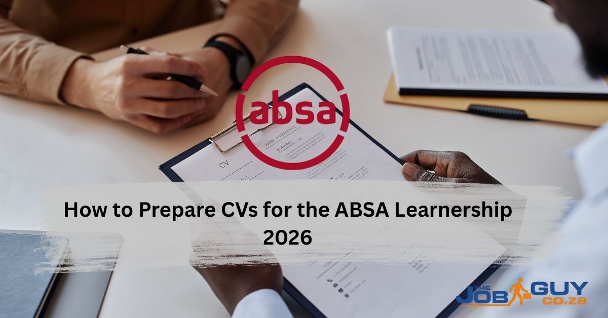 Applicant preparing a professional CV for the ABSA Learnership 2026