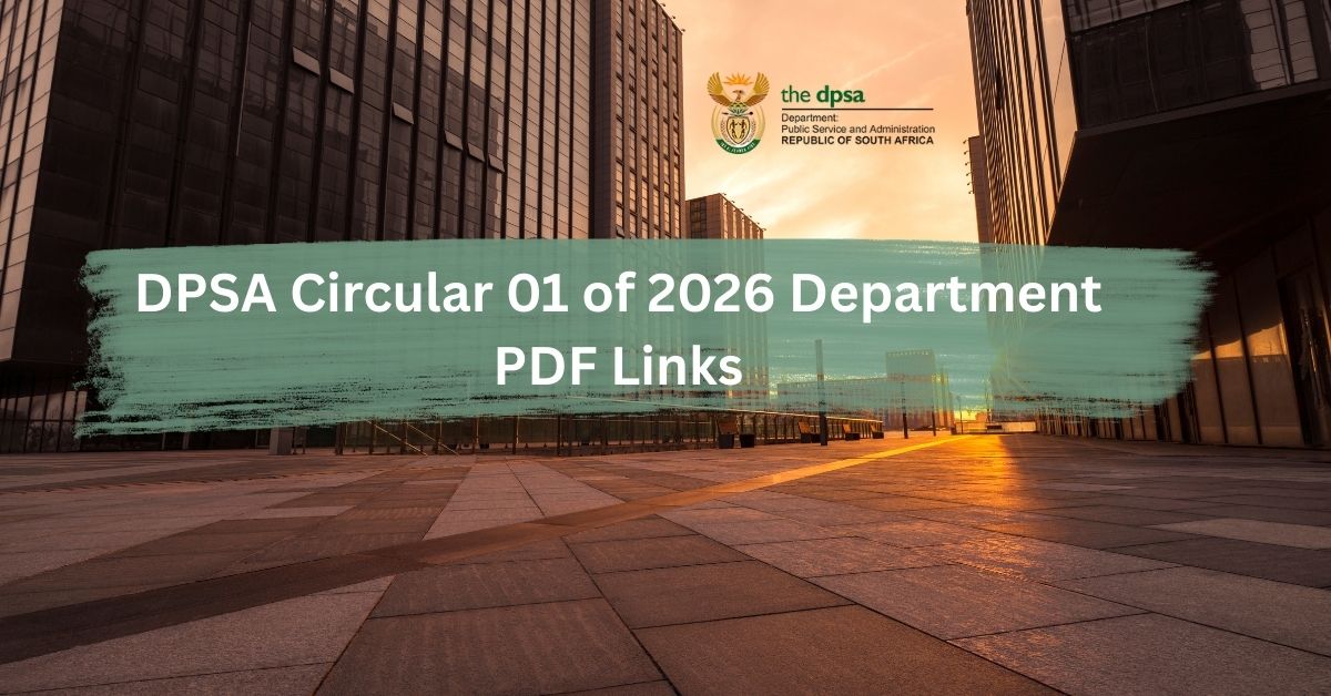 Public Service Vacancy Circular 01 of 2026 issued by the DPSA